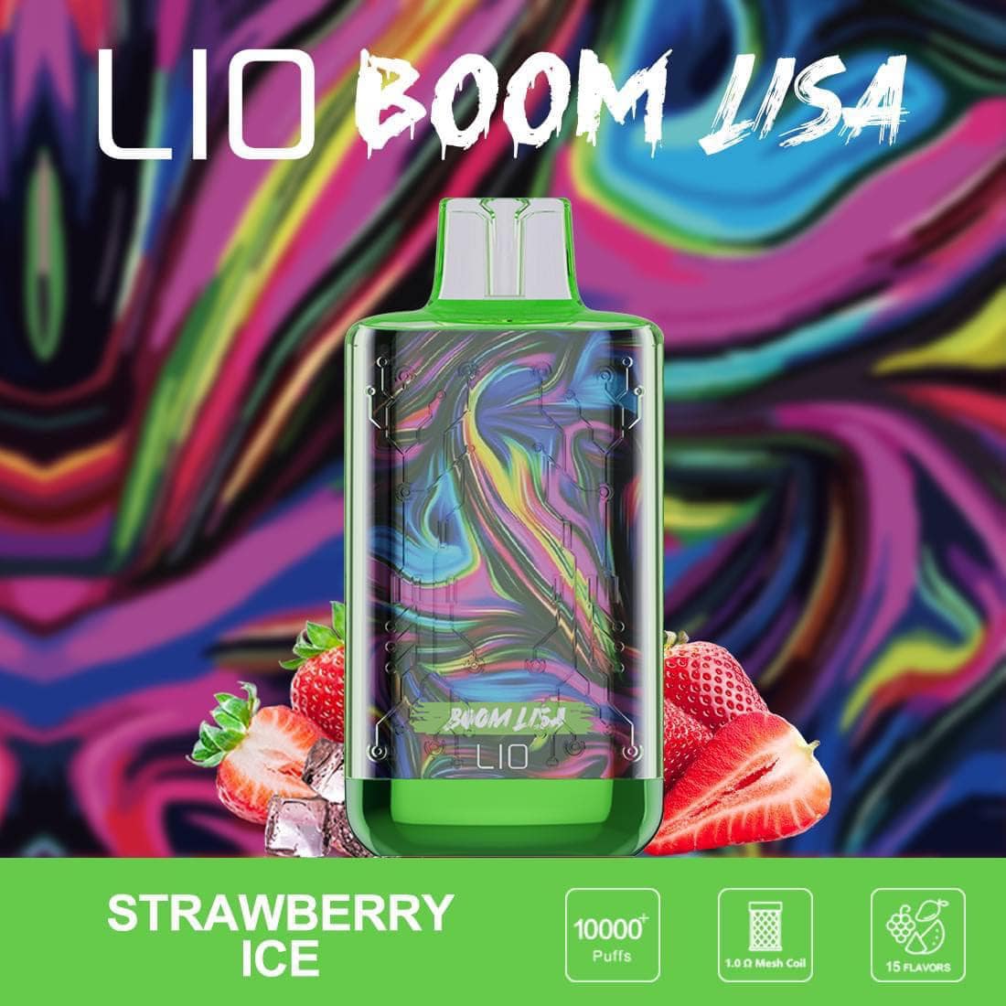 LIO BOOM Lisa 10000 Hơi Dâu Lạnh (50mg) – Pod 1 Lần