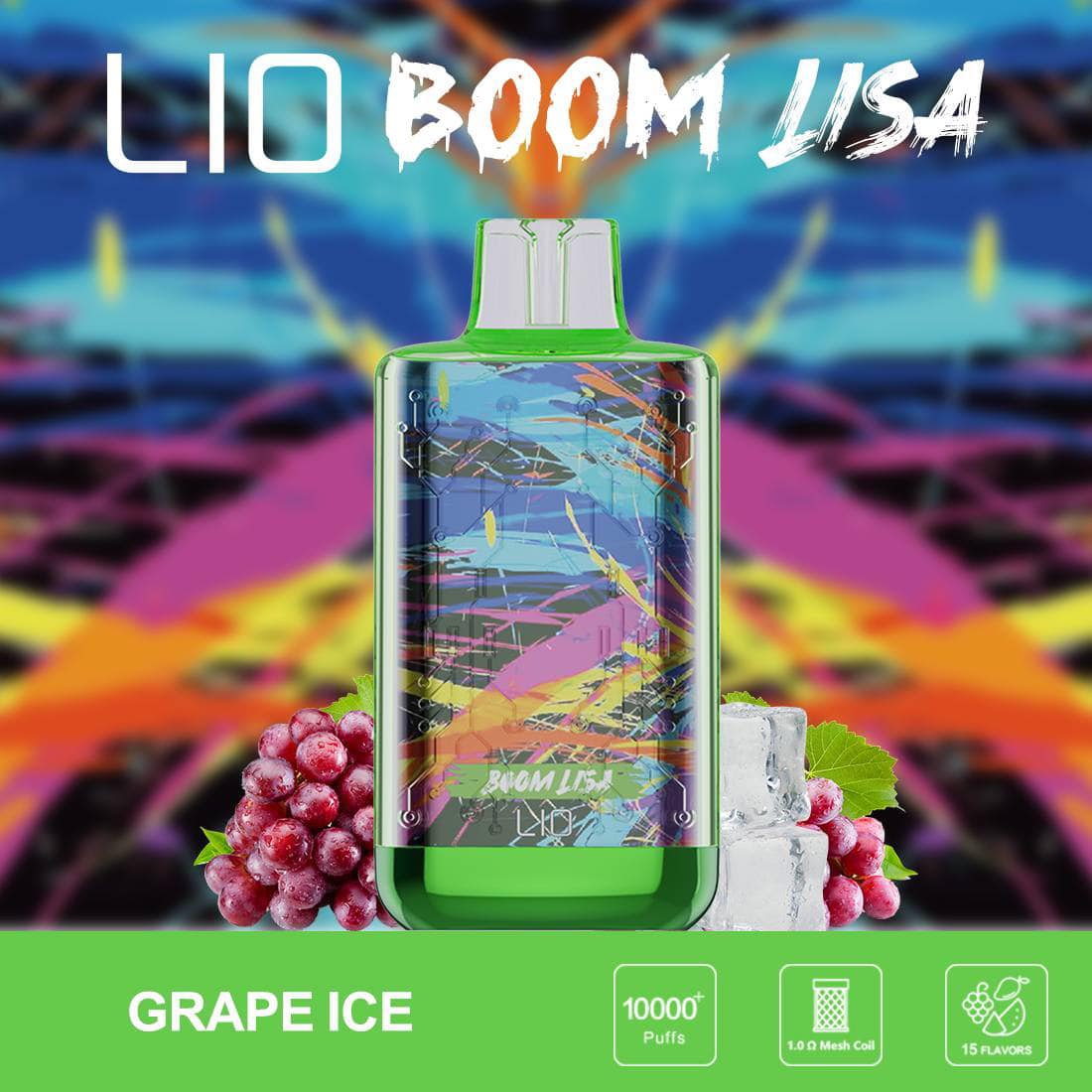 LIO BOOM Lisa 10000 Hơi Nho Lạnh (50mg) – Pod 1 Lần