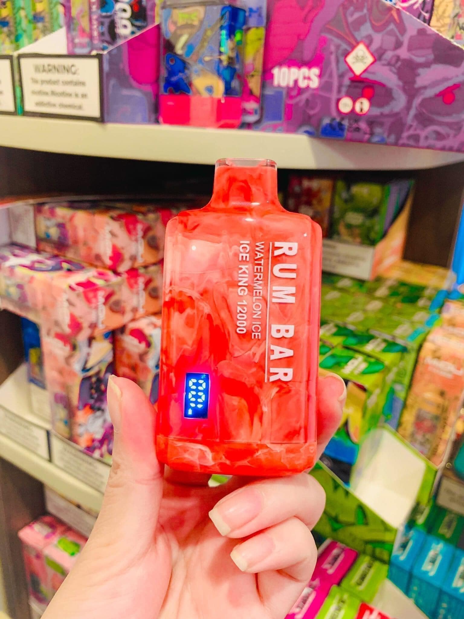 Rum Bar 12000 Hơi - Dưa Hấu Lạnh (50mg) – Pod 1 Lần