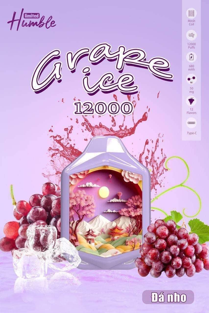 Humble (Limited) 12000 Hơi - Nho Lạnh (50mg) – Pod 1 Lần