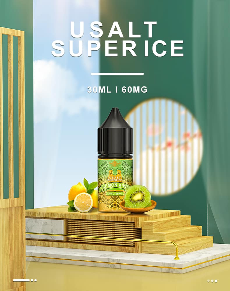 Usalt Super Ice Lemon Kiwi Chanh Kiwi Saltnic (30ml / 60mg)