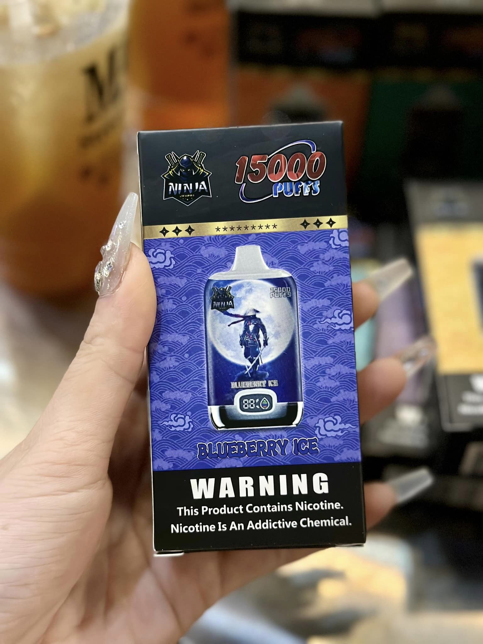 Ninja 15000 Hơi Việt Quất Lạnh (50mg) – Pod 1 Lần