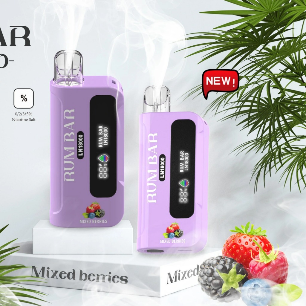 Rum Bar 18000 Hơi Trái Cây Mix (50mg) – Pod 1 Lần
