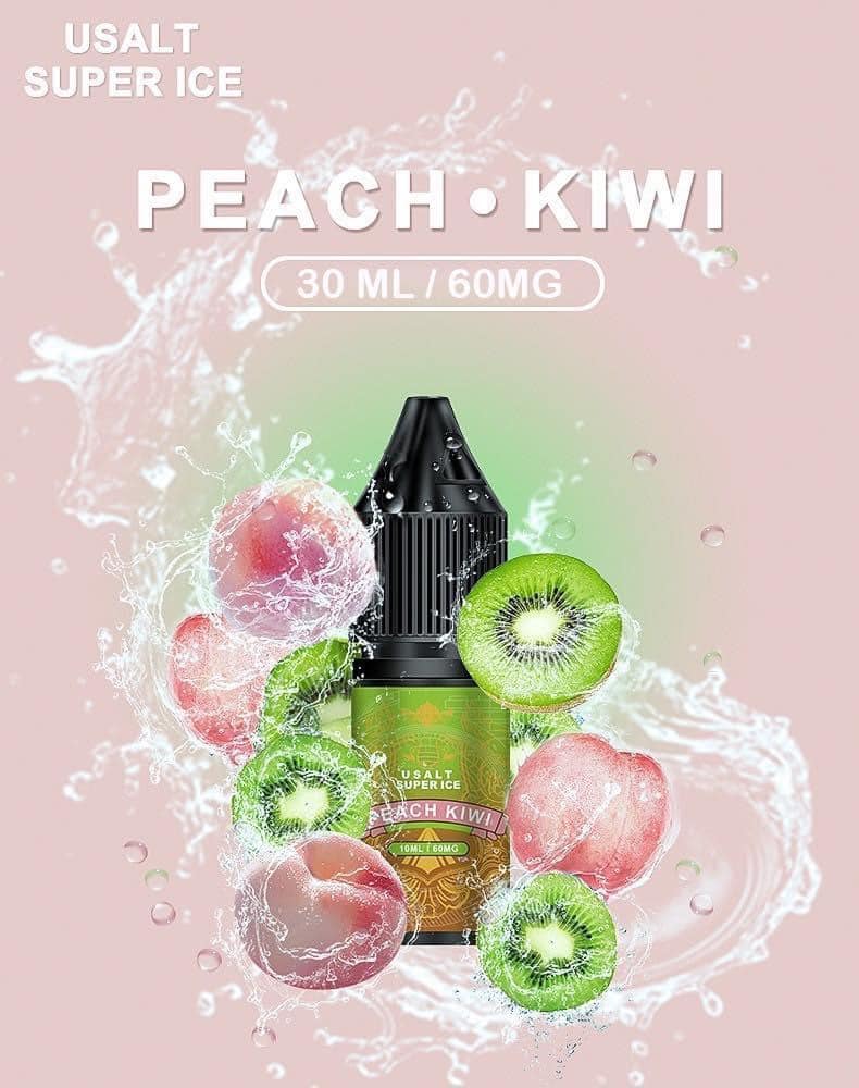 Usalt Super Ice Peach Kiwi Đào Kiwi Saltnic (30ml / 60mg)