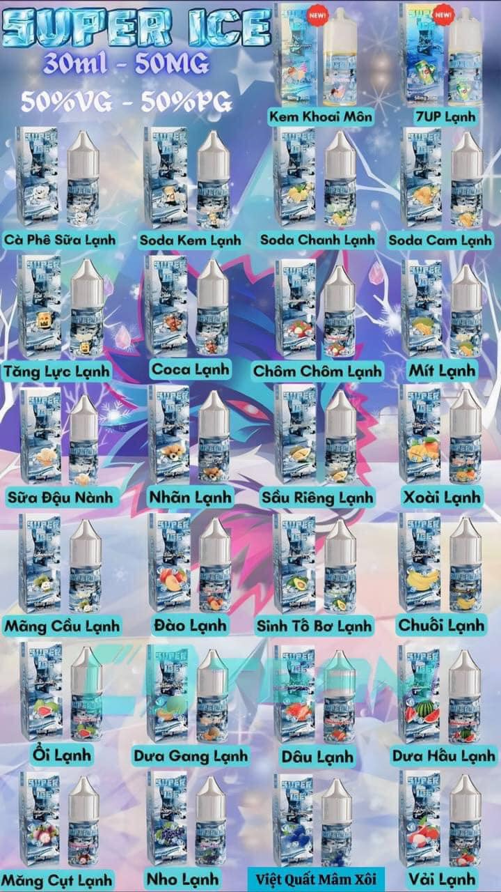 Super Ice Kem Khoai Môn Saltnic (30ml / 50mg)