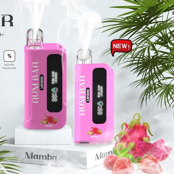 Rum Bar 18000 Hơi Dâu Thanh Long (50mg) – Pod 1 Lần