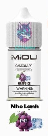 MiOU Camobar Juice Nho Lạnh Saltnic (30ml / 50mg)