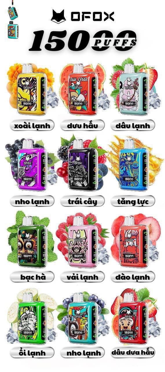 Ofox Seg Bar 15000 Hơi Dưa Hấu Lạnh (50mg) – Pod 1 Lần