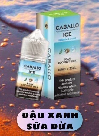 Caballo Ice Đậu Xanh Sữa Dừa Saltnic (30ml / 60mg)