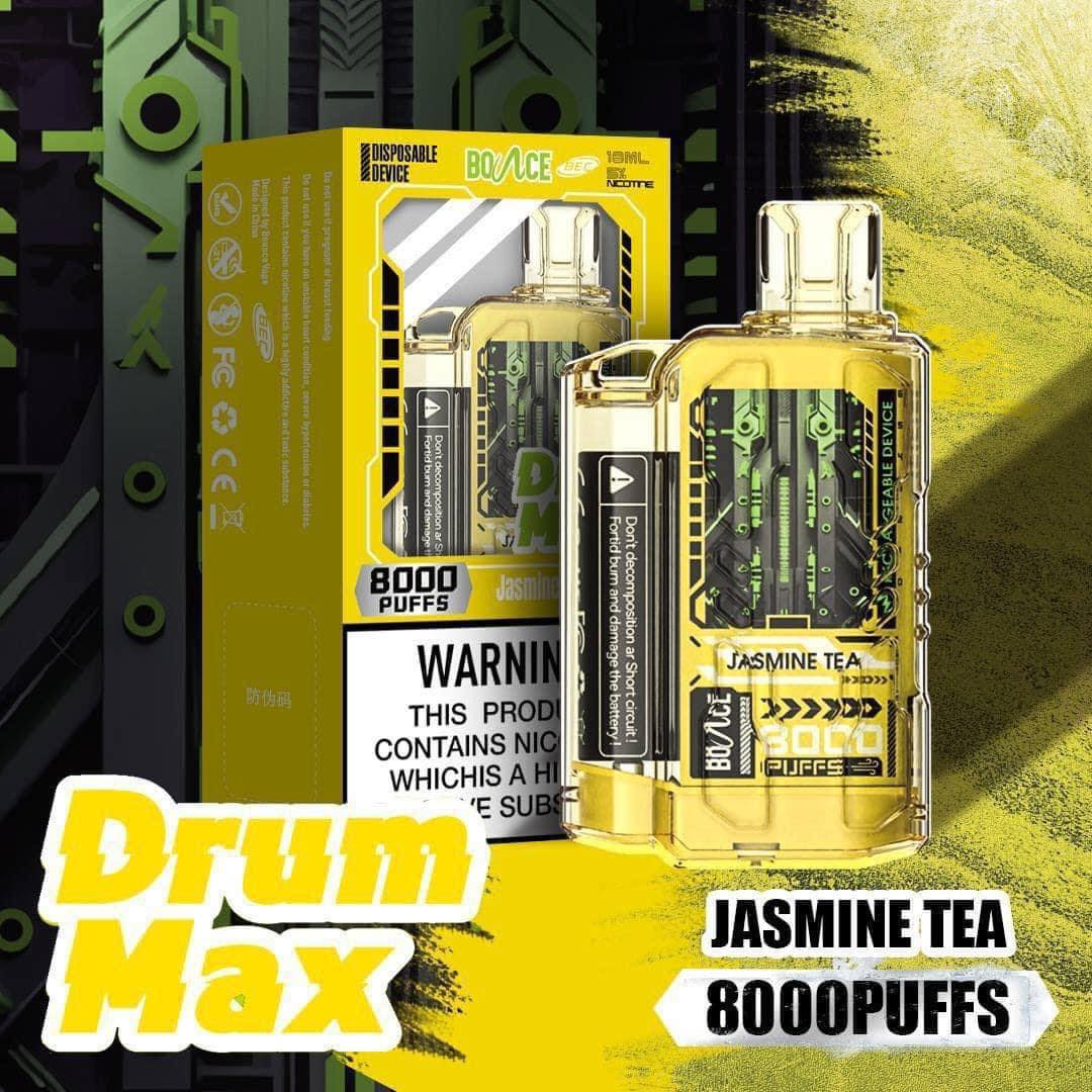 Bounce Drum Max 8000 Hơi Trà Hoa Nhài (50mg) - Pod 1 lần
