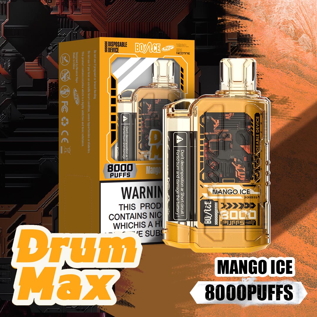 Bounce Drum Max 8000 Hơi Xoài Lạnh (50mg) - Pod 1 lần