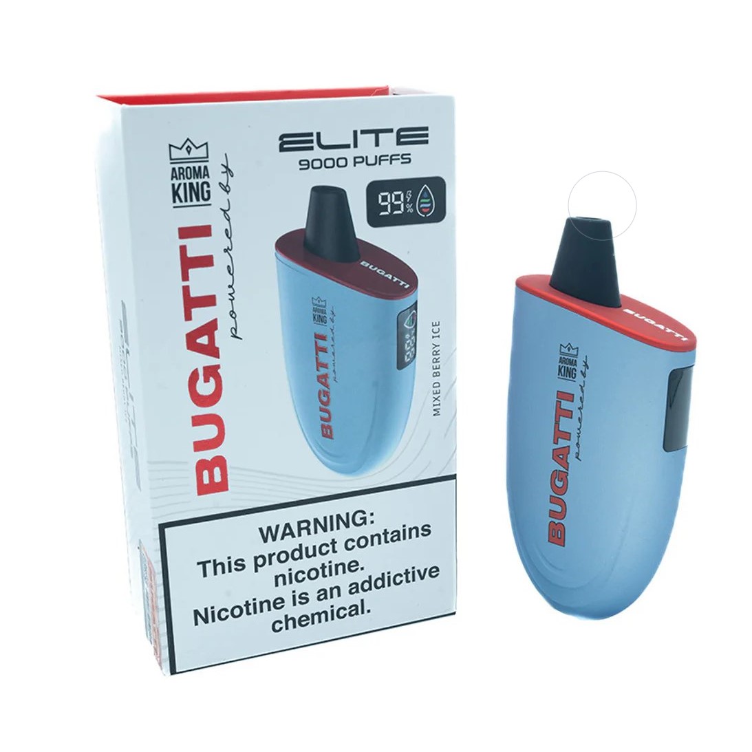 Bugatti Elite 9000 Hơi Quả Mọng Mix (50mg) – Pod 1 Lần