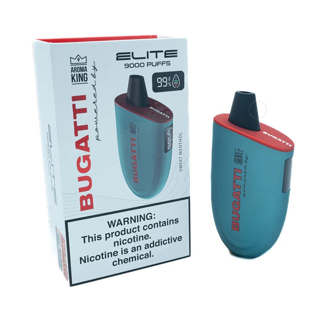 Bugatti Elite 9000 Hơi Kẹo Bạc Hà (50mg) – Pod 1 Lần