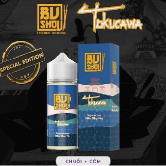 Bushou Tokucawa Chuối Cốm Lạnh Freebase (100ml/3mg/6mg)