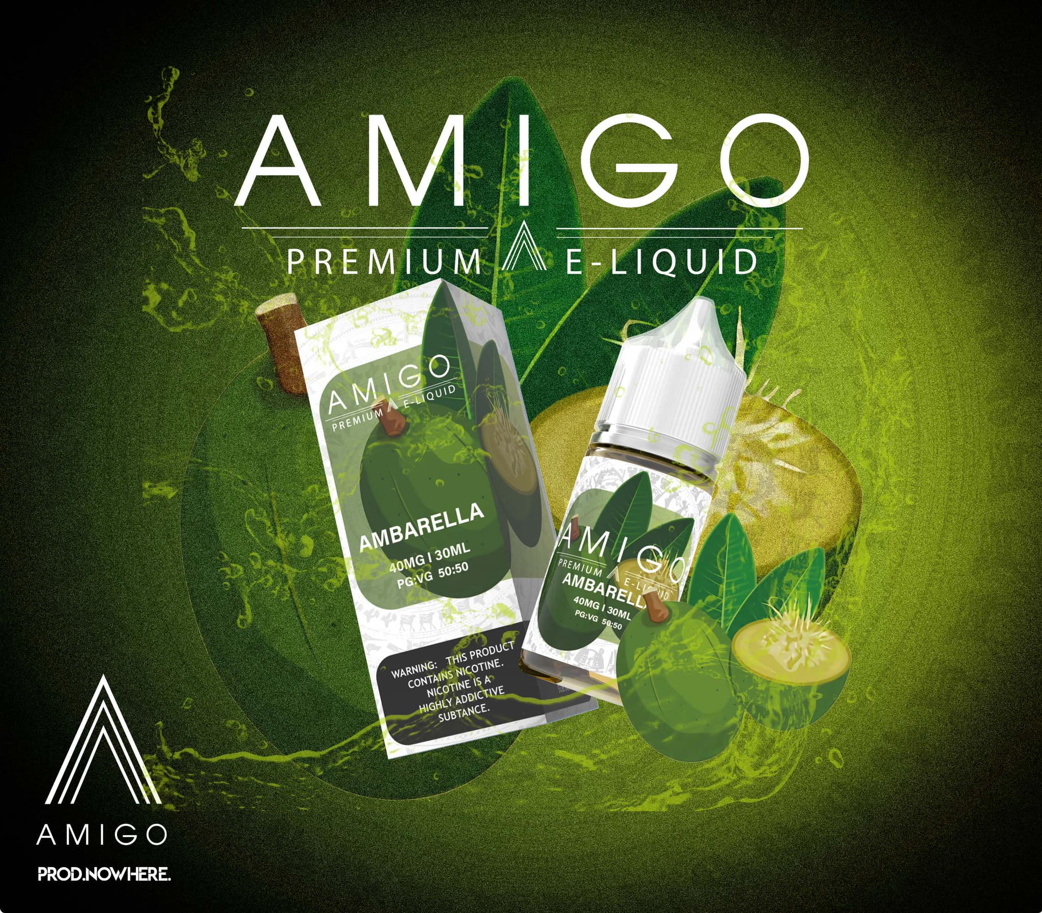 Amigo By Nowhere Ambarella Cóc Saltnic (30ml / 40mg / 60mg)