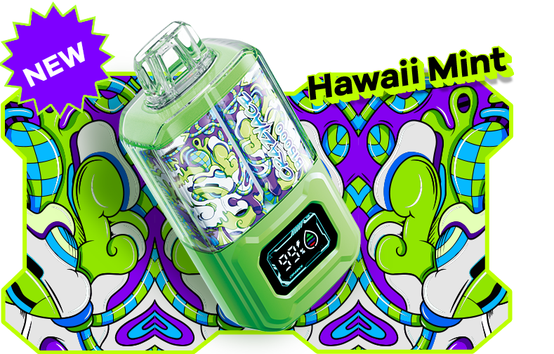 Crazyace B15000 15000 Hơi Bạc Hà Hawaii (50mg) – Pod 1 Lần