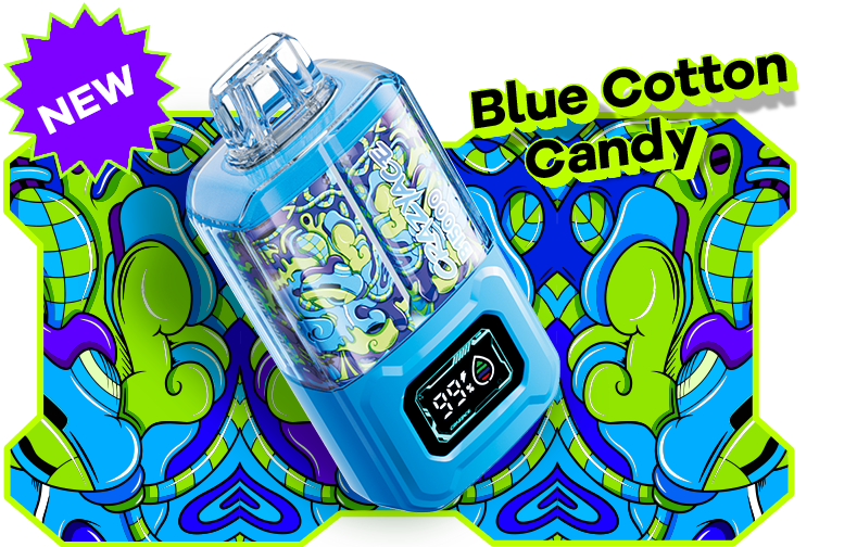 Crazyace B15000 15000 Hơi Kẹo Bông Gòn (50mg) – Pod 1 Lần