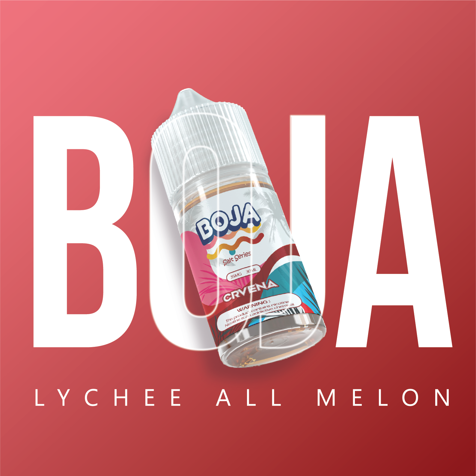 Boja Crvena - Dưa Gang Dưa Hấu Vải Saltnic (30ml/35mg/50mg)
