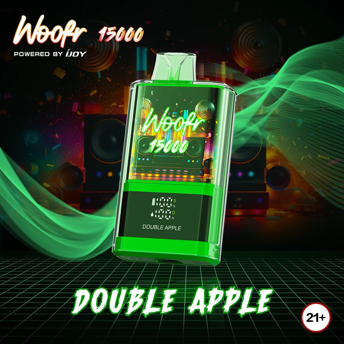 LIO Woofr 15000 Hơi Táo Mỹ (50mg) – Pod 1 Lần