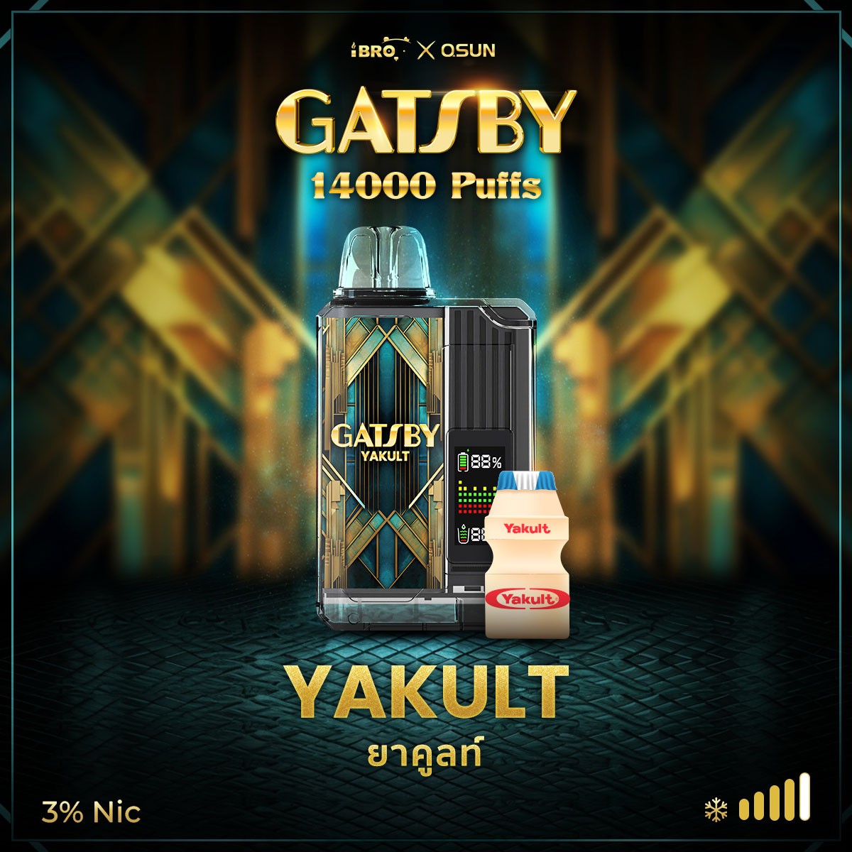 Gats By 14000 Hơi Sữa Chua Yakult (50mg) – Pod 1 Lần