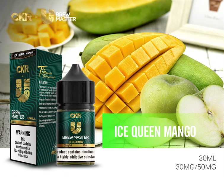 CKR Uwell Brewmaster Ice Queen Mango - Xoài Nữ Hoàng Lạnh (30ml/30mg/50mg)