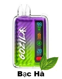 Keystone Gozila 25000 Hơi Bạc Hà (50mg) - Pod 1 lần