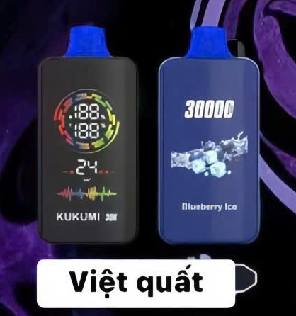 Kukumi 30000 Hơi Việt Quất Lạnh (50mg) - Pod 1 lần