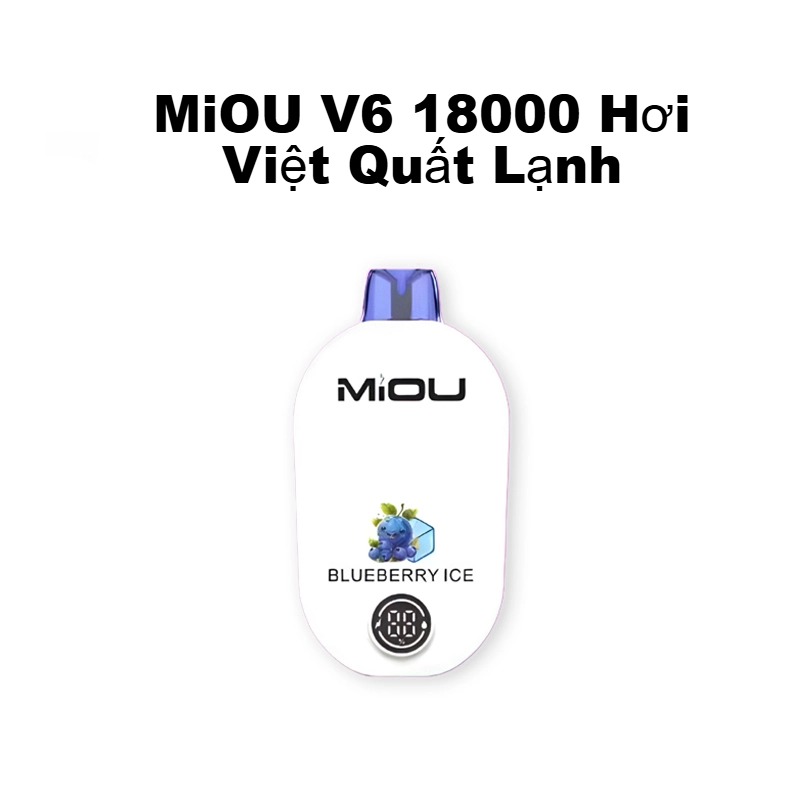 MiOU V6 18000 Hơi Việt Quất Lạnh (50mg) – Pod 1 Lần