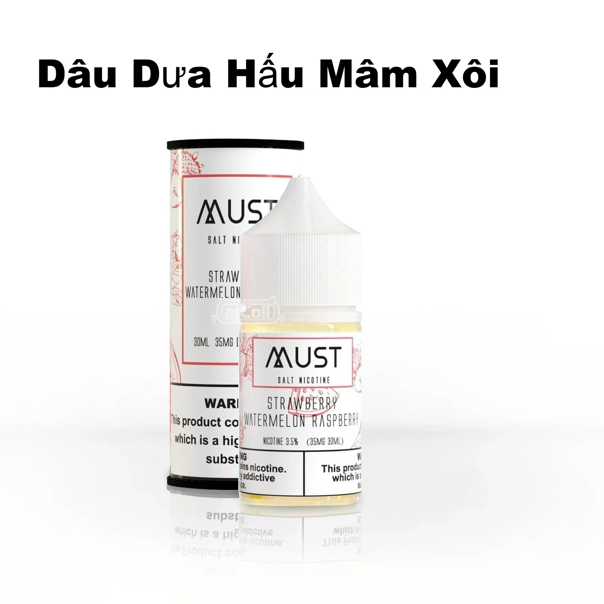 MUST Dâu Dưa Hấu Mâm Xôi Saltnic (30ml / 35mg / 55mg)