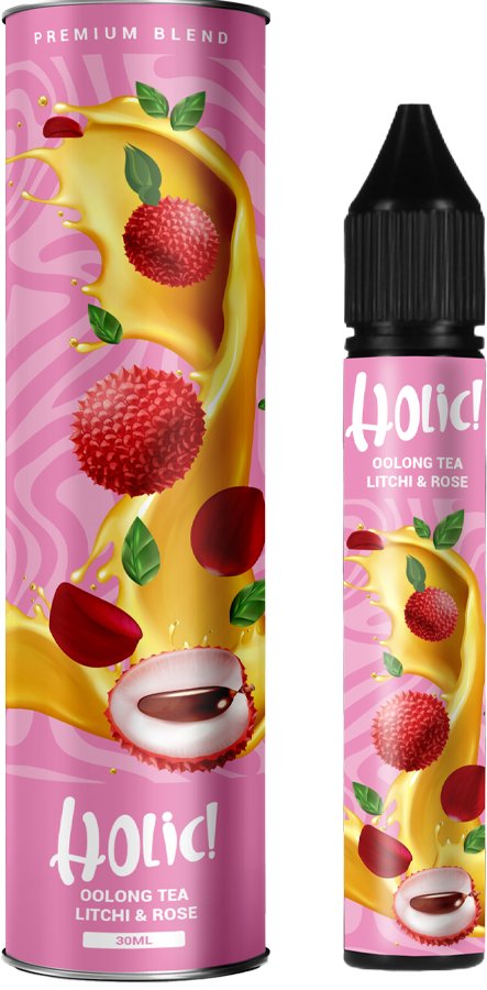 Holic Premium Trà Ô Long Vải Hoa Hồng Saltnic (30ml / 30mg / 50mg)