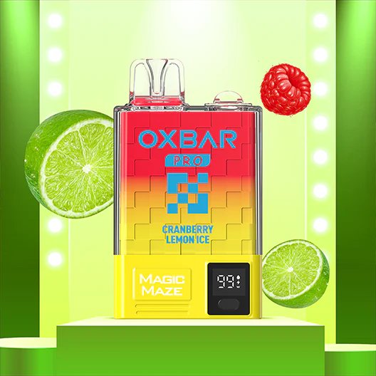 Oxbar Magic Maze Pro 10000 Hơi Chanh Mâm Xôi Lạnh (50mg) – Pod 1 Lần