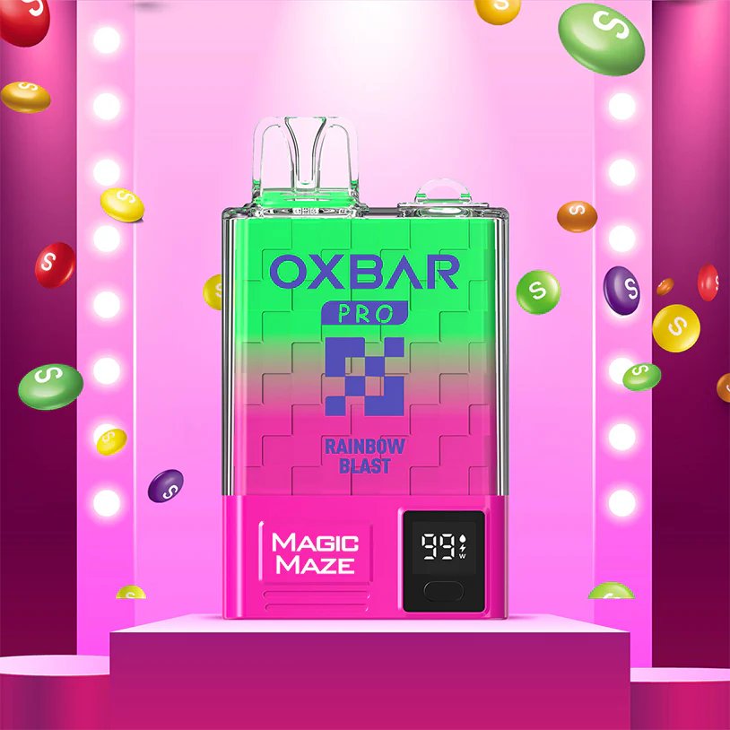 Oxbar Magic Maze Pro 10000 Hơi Kẹo Cầu Vồng (50mg) – Pod 1 Lần