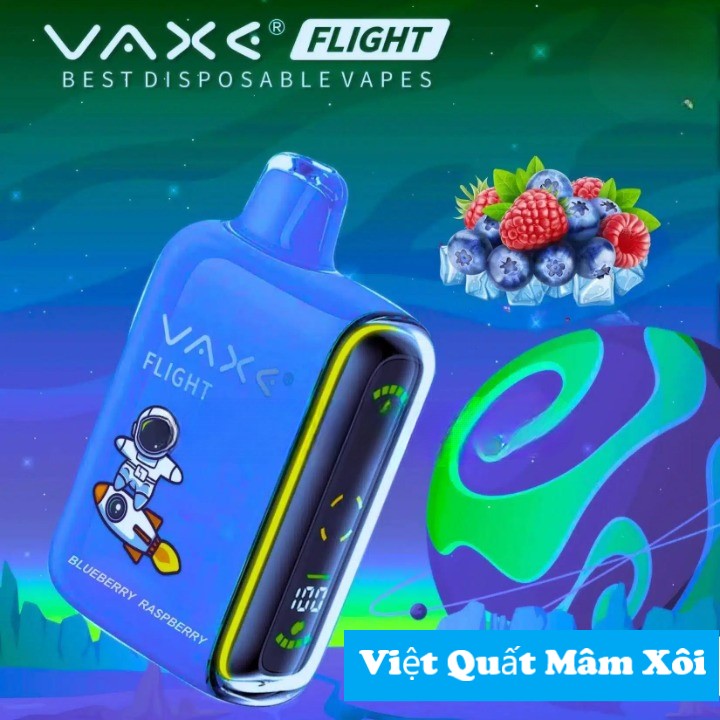 Oxva Vaxe Flight 15000 Hơi Việt Quất Mâm Xôi (50mg) – Pod 1 Lần