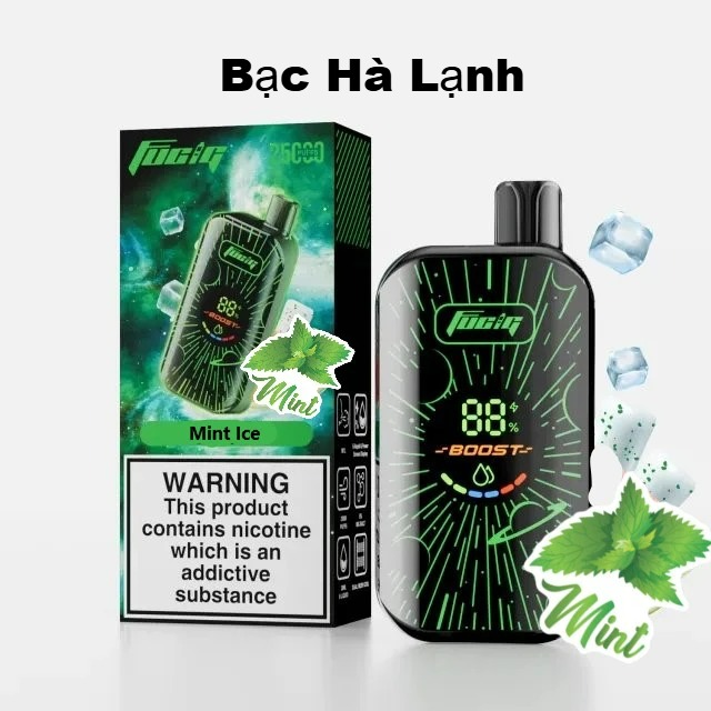 Sky Bar 30000 Hơi Bạc Hà Lạnh (50mg) – Pod 1 Lần