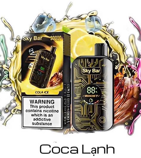 Sky Bar 30000 Hơi Coca Cola Lạnh (50mg) – Pod 1 Lần