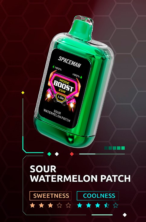 Spaceman Nebula 25k Plus 25000 Hơi Dưa Hấu Táo (50mg) - Pod 1 lần