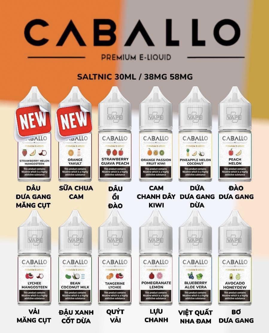 Caballo Sữa Chua Cam Saltnic (30ml/38mg/58mg)