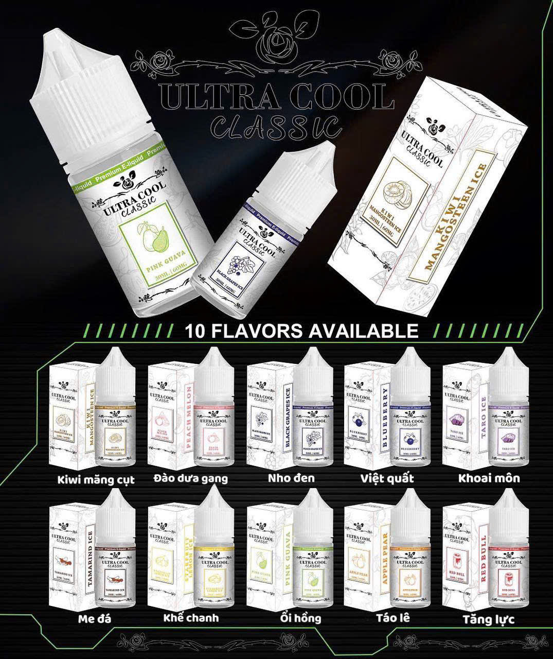 Ultra Cool Classic Đào Dưa Gang Saltnic (30ml/60mg)