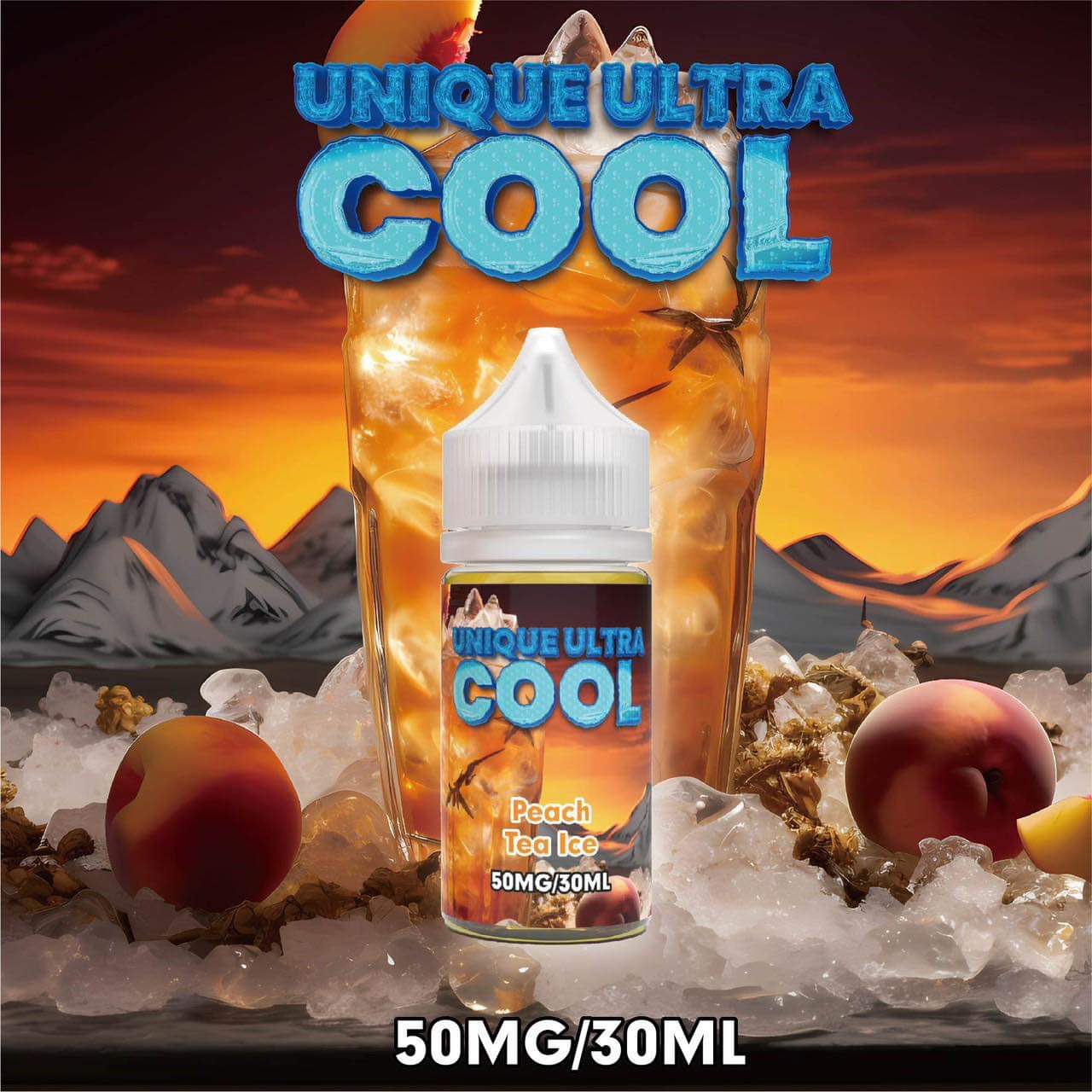 Unique Ultra Cool Trà Đào Lạnh Saltnic (30ml / 50mg)
