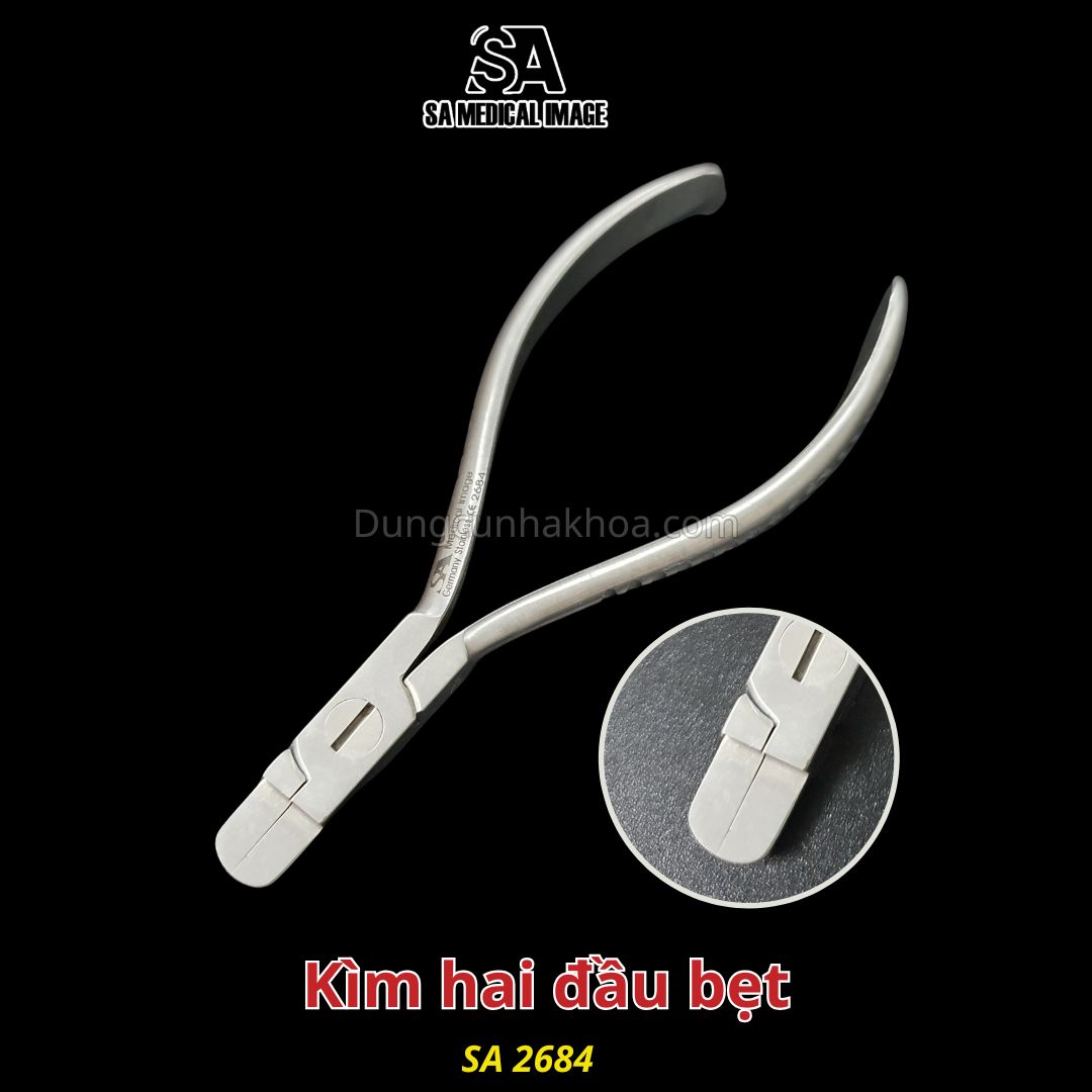 Kìm hai đầu bẹt, kìm chỉnh chụp thép