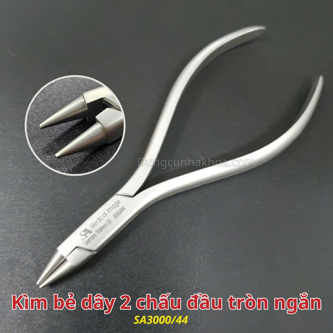 Kìm bẻ dây 2 chấu đầu tròn ngắn