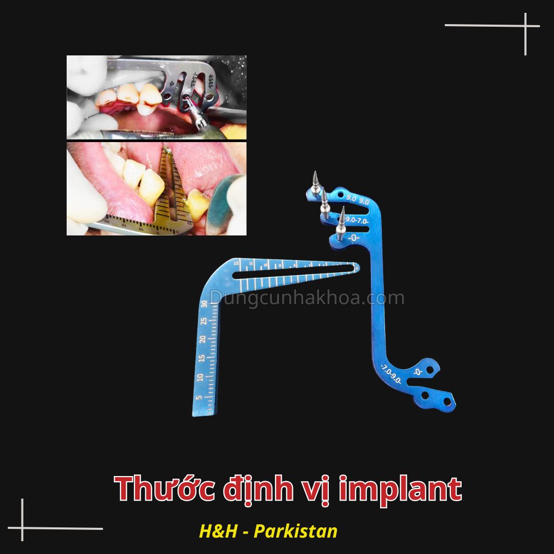 thước định vị implant nha khoa, thước đo implant nha khoa