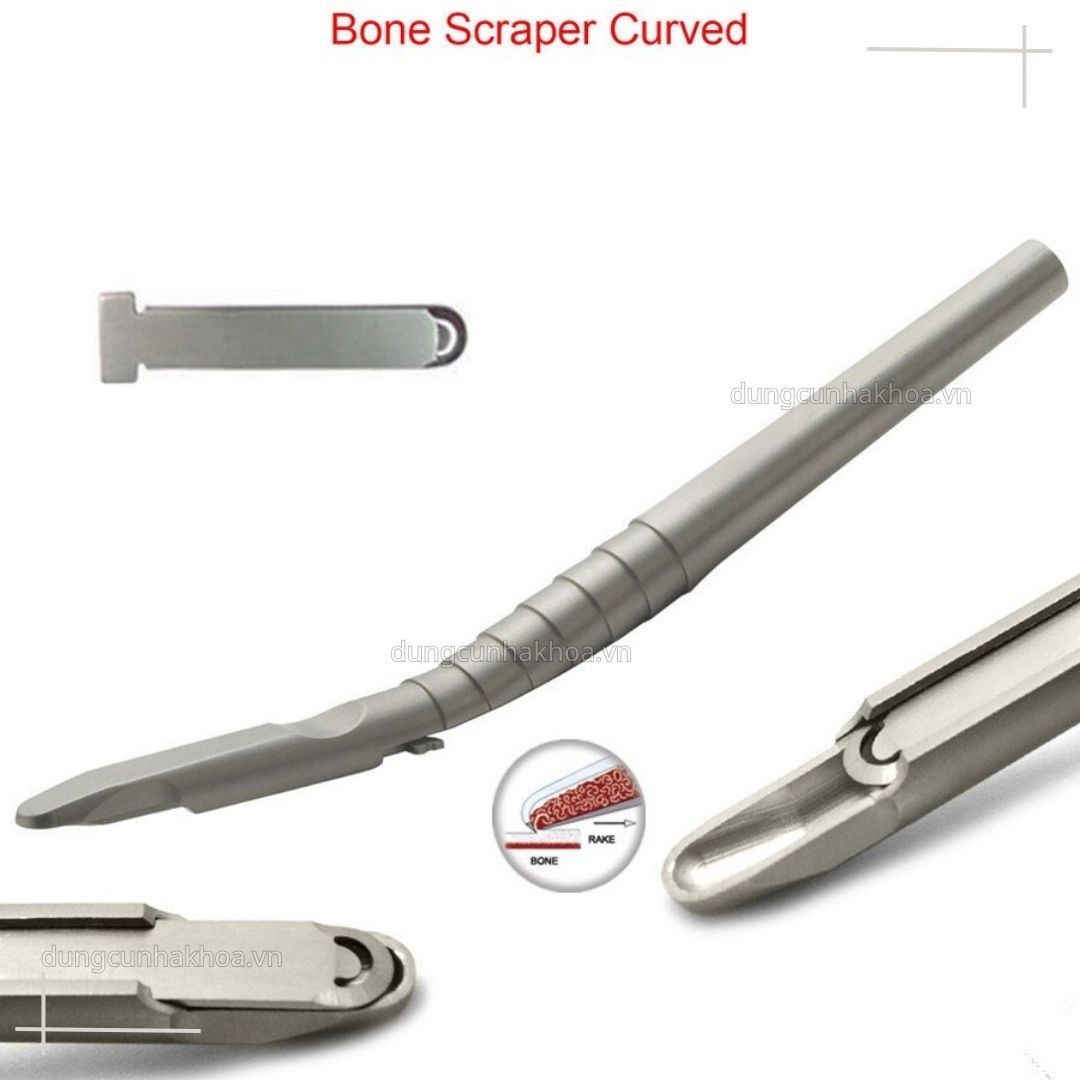 Dụng cụ nạo xương thẳng/ cong (Bone scraper)