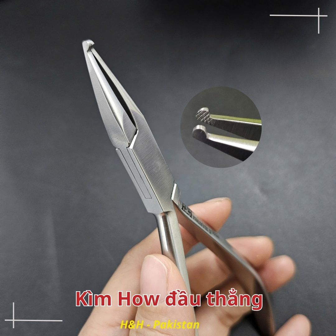Kìm how đầu thẳng ( Kìm 123) chỉnh nha - Parkistan
