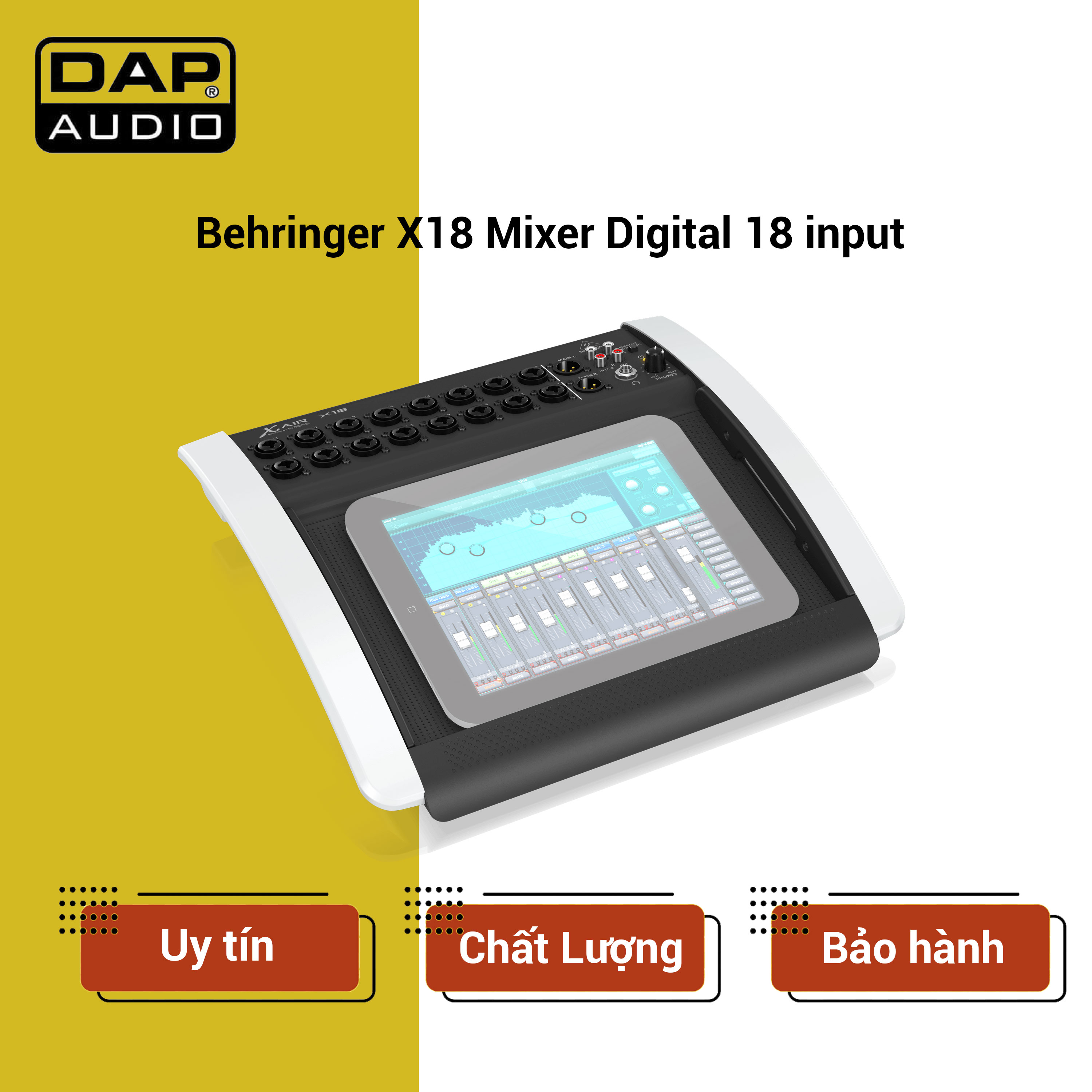 Behringer X18 Mixer Digital 18 input Khánh Ninh Bình - Phân phối Độc ...