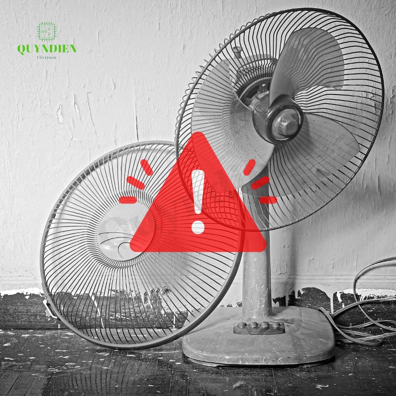 Cẩn thận! Lóc quạt quá tải có thể khiến quạt giảm tuổi thọ nhanh chóng!