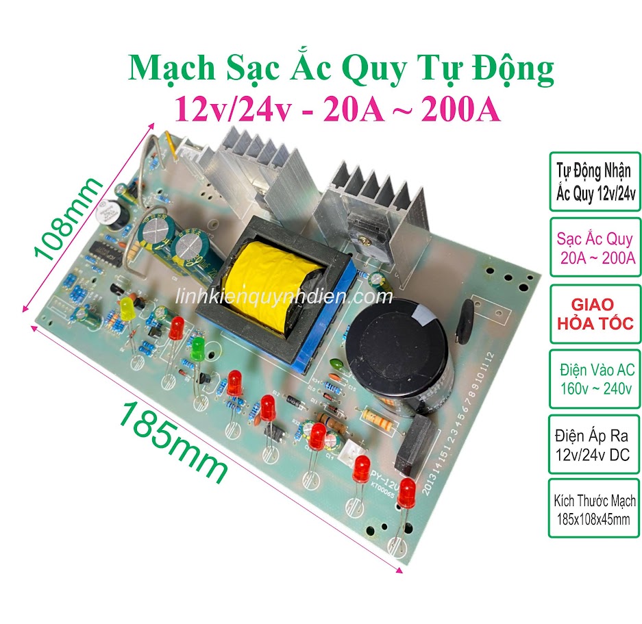 Hướng Dẫn Chi Tiết Đấu Nối Và Sử Dụng Mạch Sạc Ắc Quy Tự Động 12/24V 10A - Tính Năng Nổi Bật