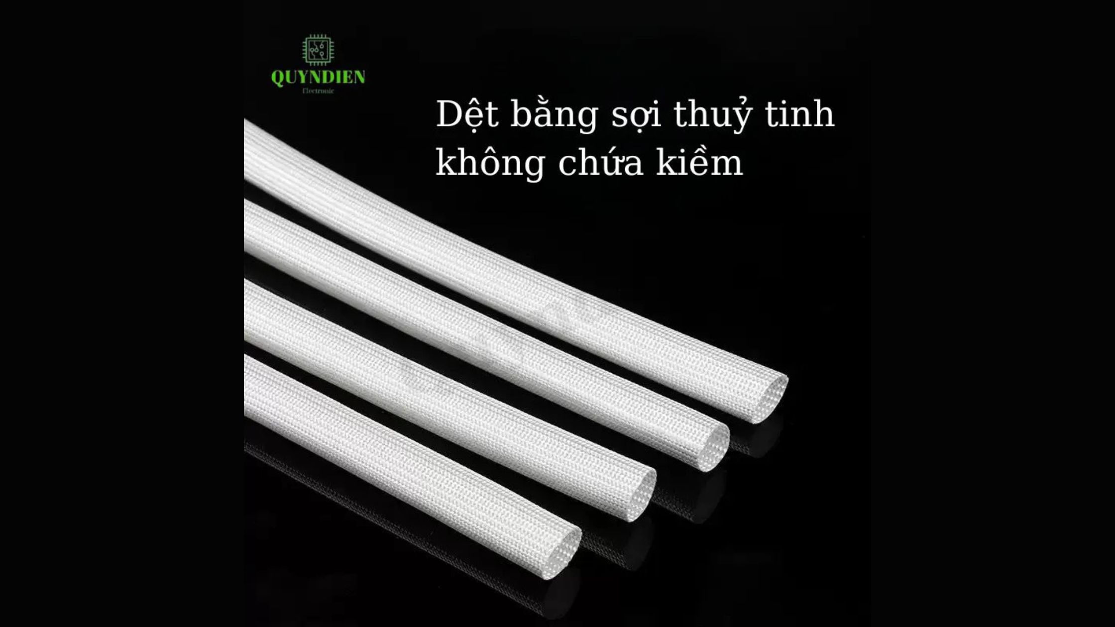 Ống gen được dệt từ sợi thủy tinh không chứa kiềm (alkali-free), giúp hạn chế lão hóa vật liệu, giữ ổn định khả năng cách điện và chịu nhiệt trong thời gian dài.