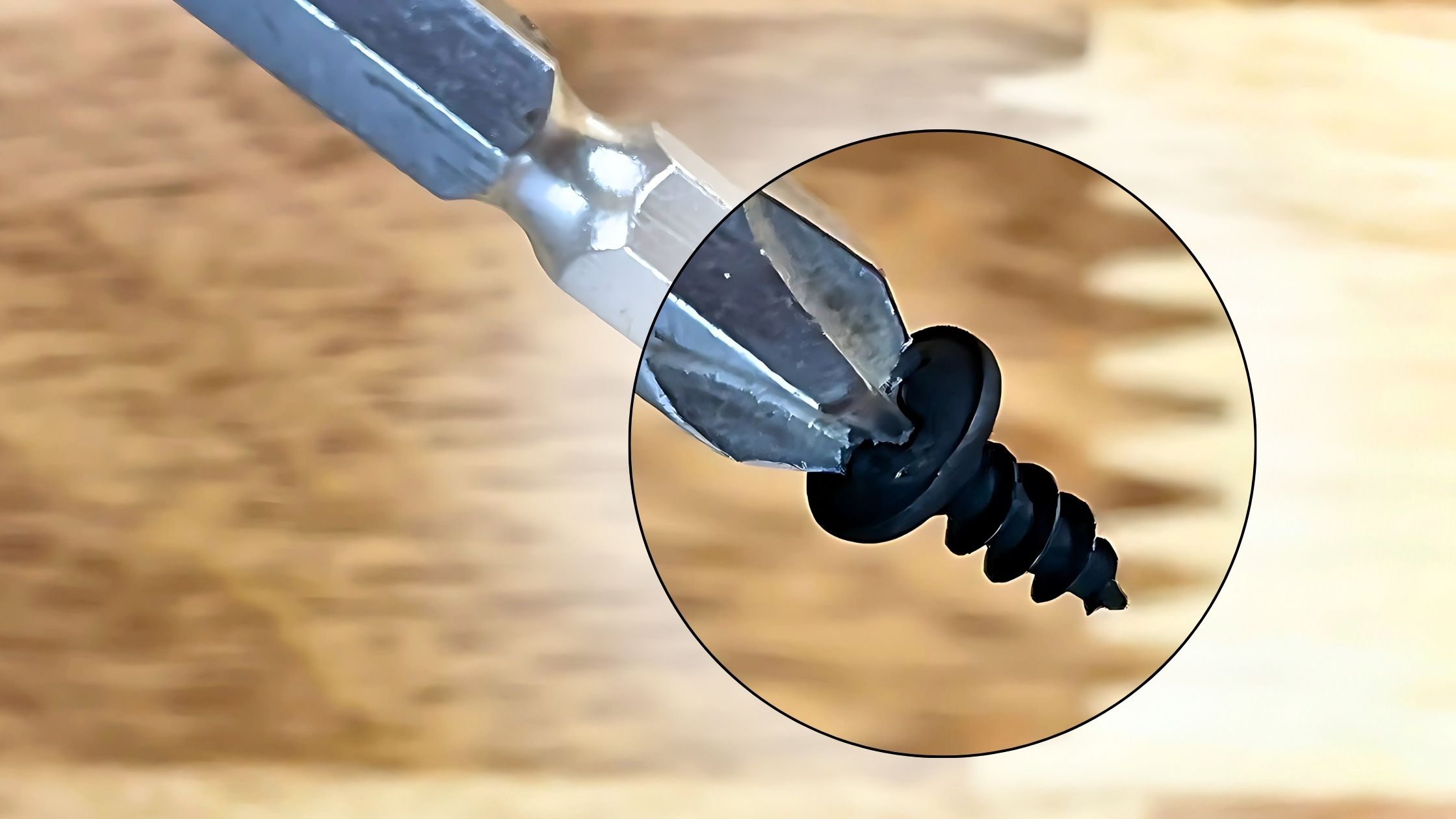 Zoom cận cảnh vít nhọn 3x8mm đầu dù 