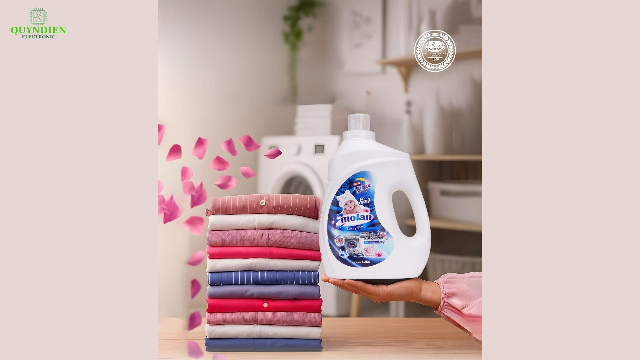 “Chuẩn chỉnh từng nếp áo – Tinh tế trong từng giọt giặt."